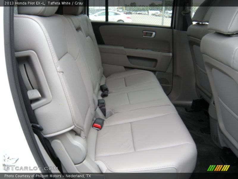 Taffeta White / Gray 2013 Honda Pilot EX-L