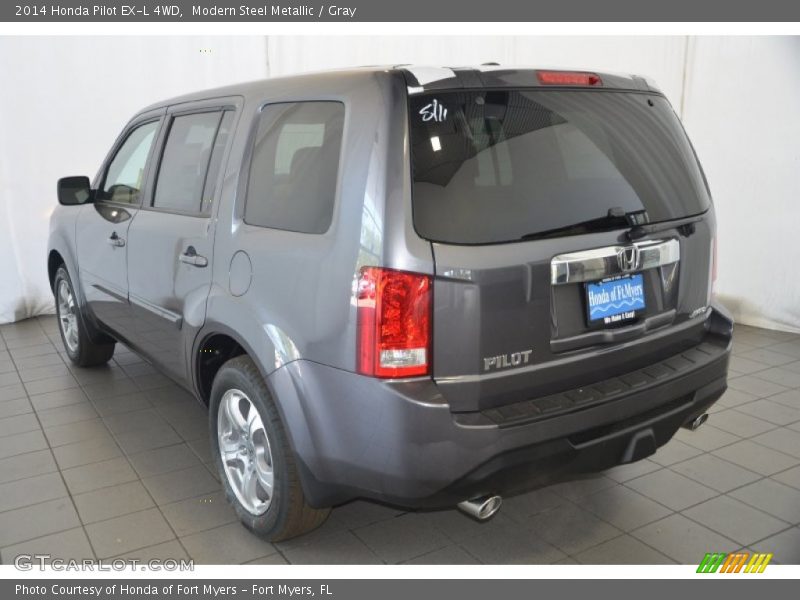 Modern Steel Metallic / Gray 2014 Honda Pilot EX-L 4WD