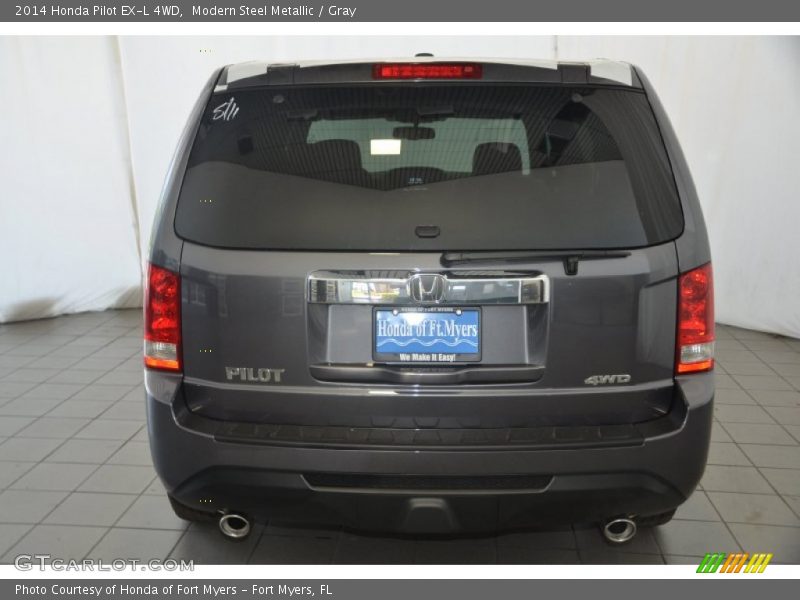 Modern Steel Metallic / Gray 2014 Honda Pilot EX-L 4WD