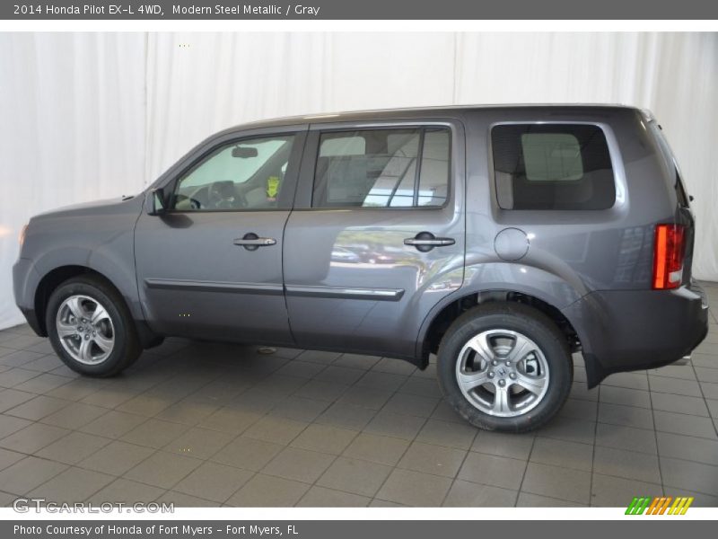 Modern Steel Metallic / Gray 2014 Honda Pilot EX-L 4WD