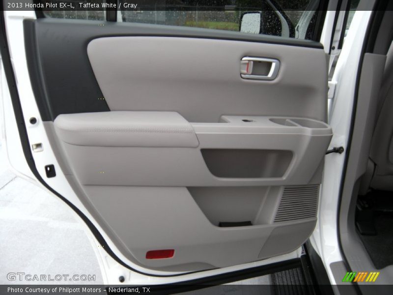 Taffeta White / Gray 2013 Honda Pilot EX-L