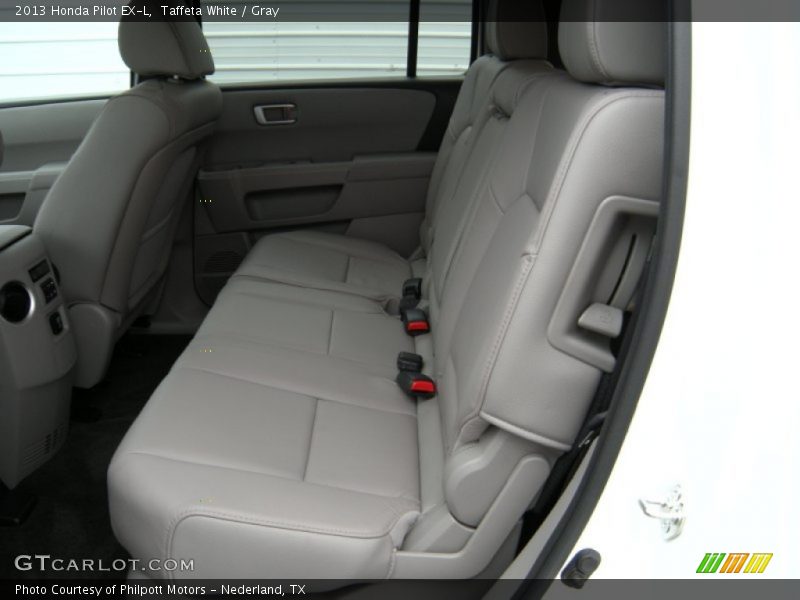 Taffeta White / Gray 2013 Honda Pilot EX-L