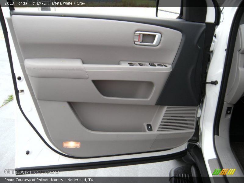 Taffeta White / Gray 2013 Honda Pilot EX-L