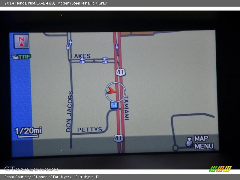 Modern Steel Metallic / Gray 2014 Honda Pilot EX-L 4WD