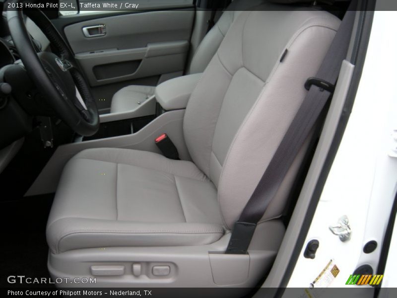 Taffeta White / Gray 2013 Honda Pilot EX-L