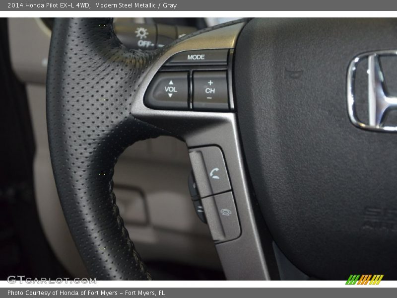 Modern Steel Metallic / Gray 2014 Honda Pilot EX-L 4WD