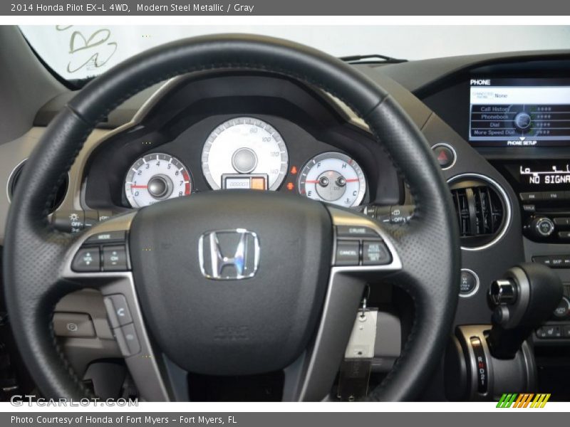 Modern Steel Metallic / Gray 2014 Honda Pilot EX-L 4WD
