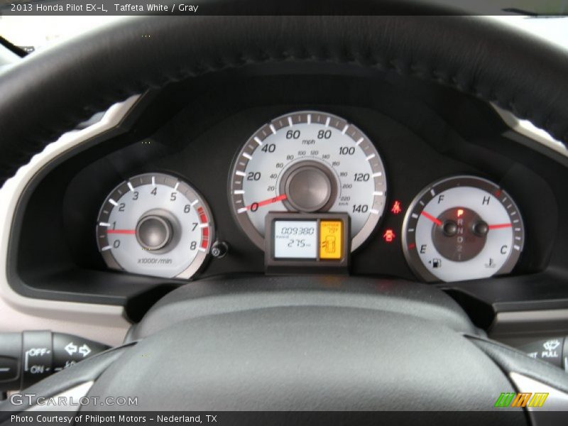 Taffeta White / Gray 2013 Honda Pilot EX-L