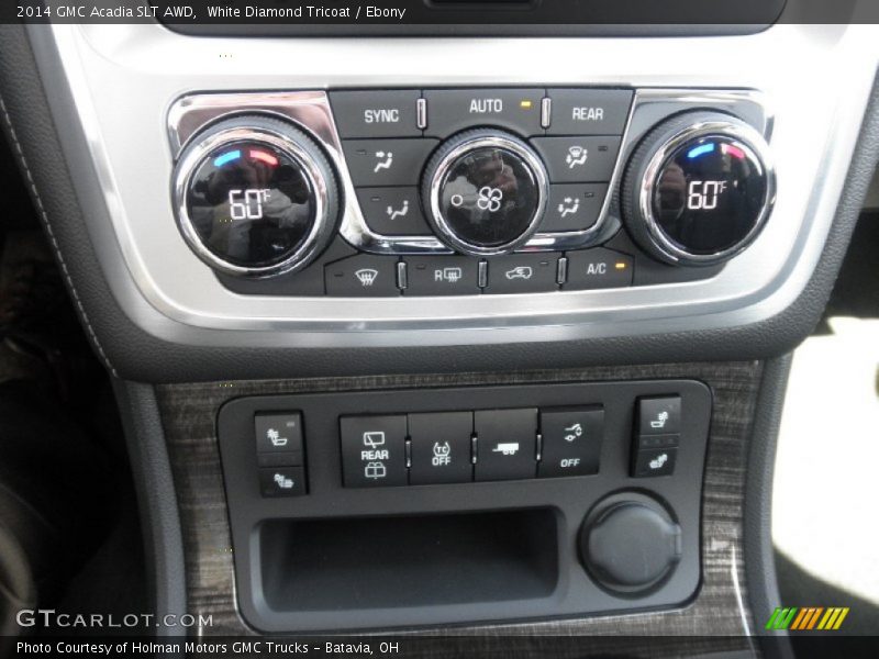 White Diamond Tricoat / Ebony 2014 GMC Acadia SLT AWD