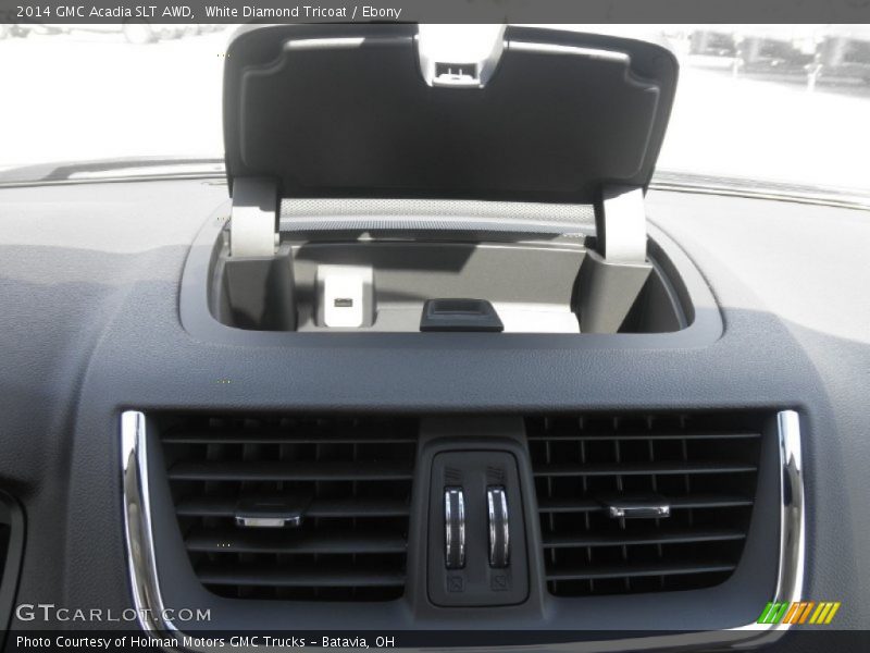 White Diamond Tricoat / Ebony 2014 GMC Acadia SLT AWD