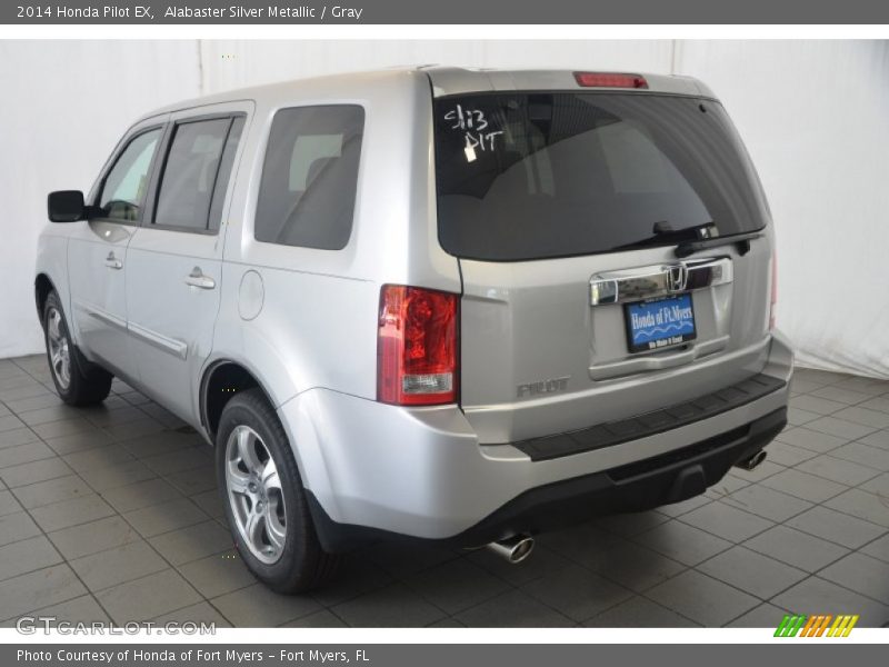 Alabaster Silver Metallic / Gray 2014 Honda Pilot EX