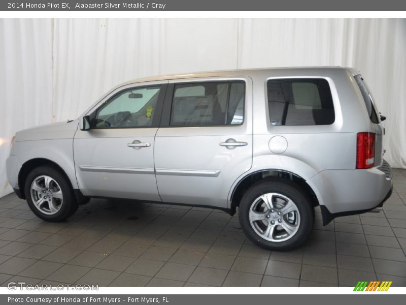 Alabaster Silver Metallic / Gray 2014 Honda Pilot EX