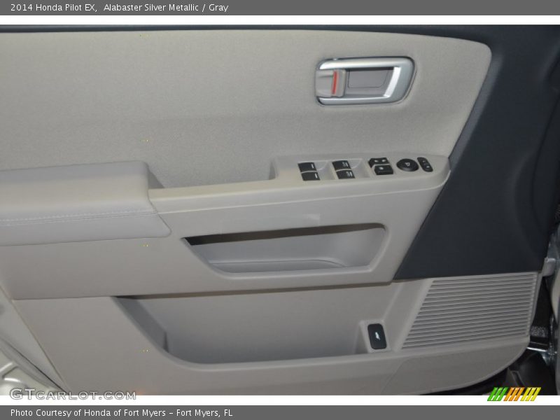 Alabaster Silver Metallic / Gray 2014 Honda Pilot EX