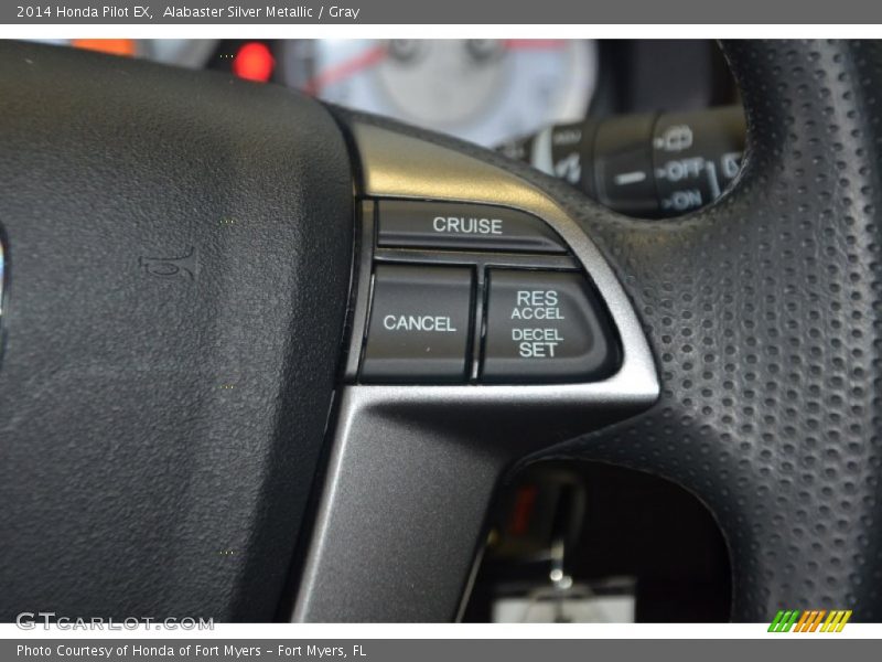 Alabaster Silver Metallic / Gray 2014 Honda Pilot EX