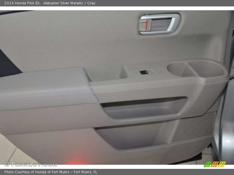 Alabaster Silver Metallic / Gray 2014 Honda Pilot EX