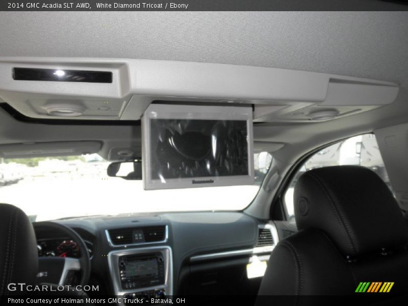 White Diamond Tricoat / Ebony 2014 GMC Acadia SLT AWD