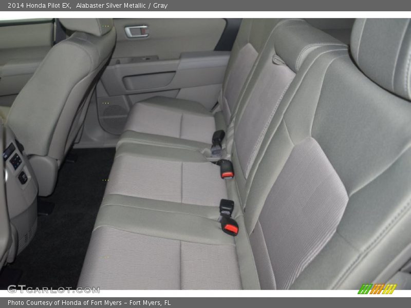 Alabaster Silver Metallic / Gray 2014 Honda Pilot EX