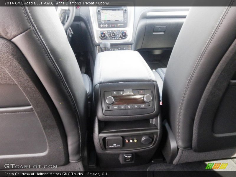 White Diamond Tricoat / Ebony 2014 GMC Acadia SLT AWD