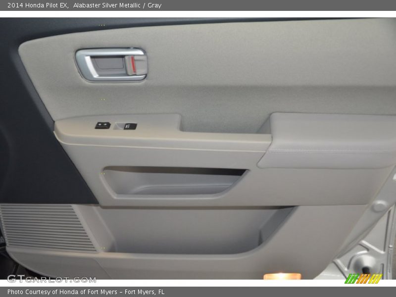 Alabaster Silver Metallic / Gray 2014 Honda Pilot EX