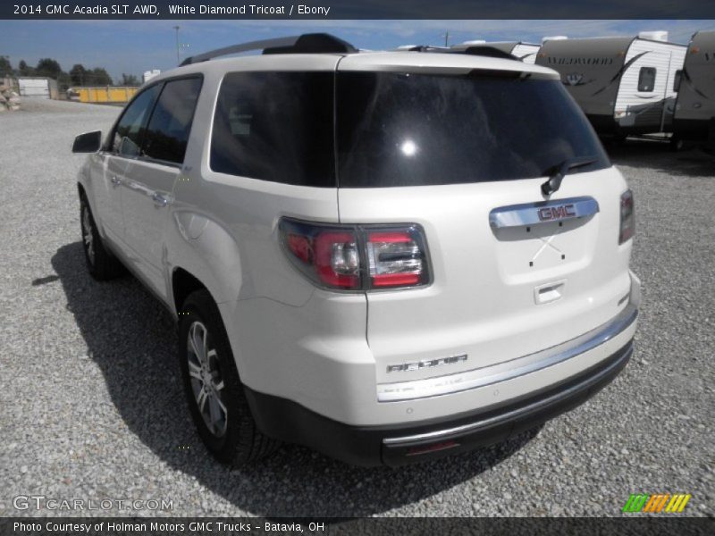 White Diamond Tricoat / Ebony 2014 GMC Acadia SLT AWD