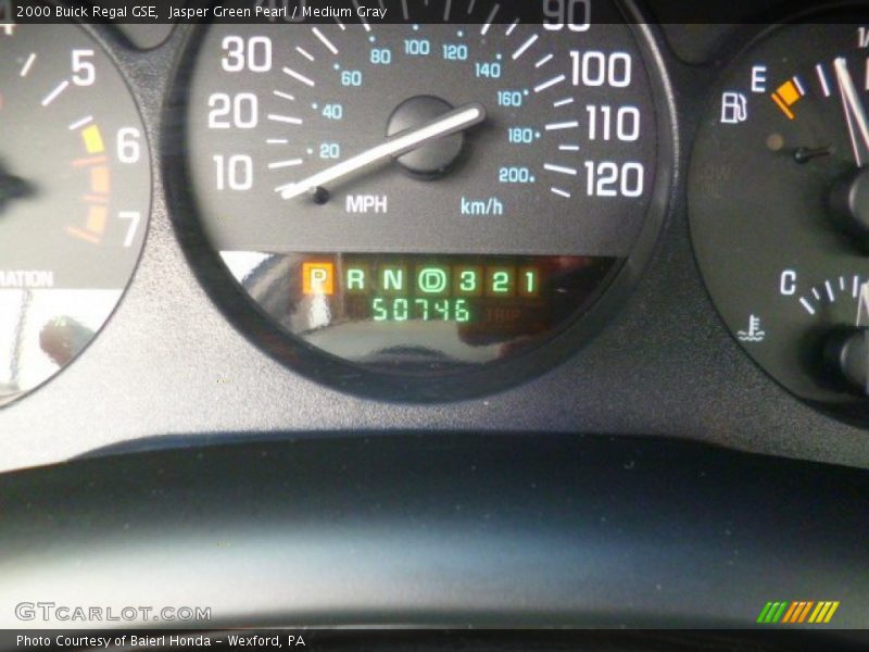 Jasper Green Pearl / Medium Gray 2000 Buick Regal GSE