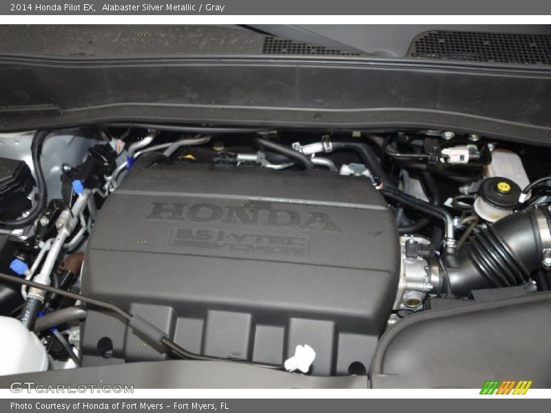 Alabaster Silver Metallic / Gray 2014 Honda Pilot EX