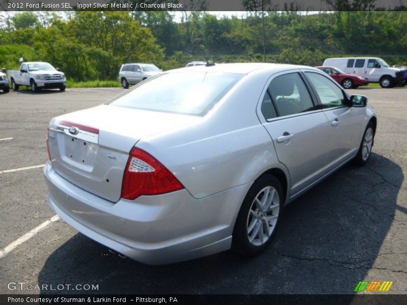 Ingot Silver Metallic / Charcoal Black 2012 Ford Fusion SEL