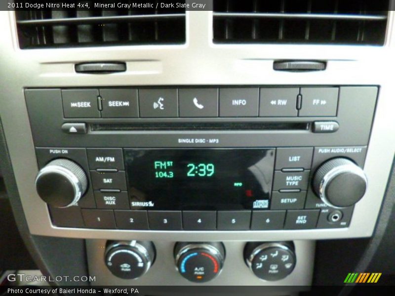 Mineral Gray Metallic / Dark Slate Gray 2011 Dodge Nitro Heat 4x4