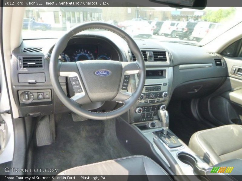 Ingot Silver Metallic / Charcoal Black 2012 Ford Fusion SEL