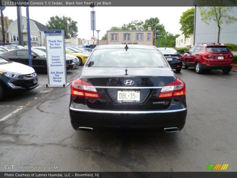 Black Noir Pearl / Jet Black 2012 Hyundai Genesis 5.0 Sedan