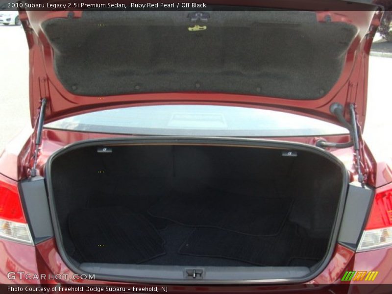 Ruby Red Pearl / Off Black 2010 Subaru Legacy 2.5i Premium Sedan