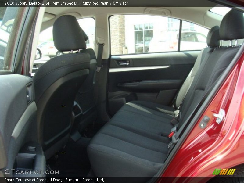 Ruby Red Pearl / Off Black 2010 Subaru Legacy 2.5i Premium Sedan