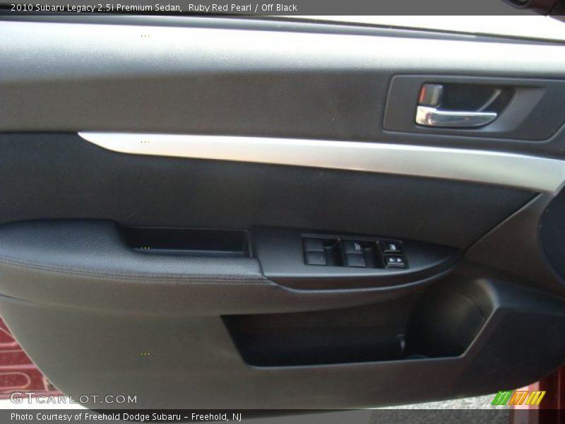 Ruby Red Pearl / Off Black 2010 Subaru Legacy 2.5i Premium Sedan