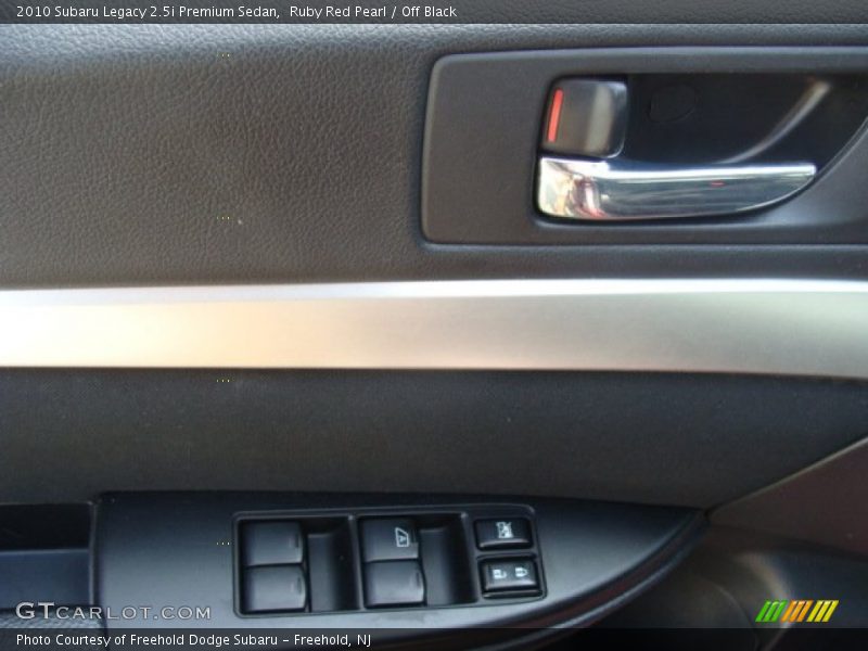 Ruby Red Pearl / Off Black 2010 Subaru Legacy 2.5i Premium Sedan