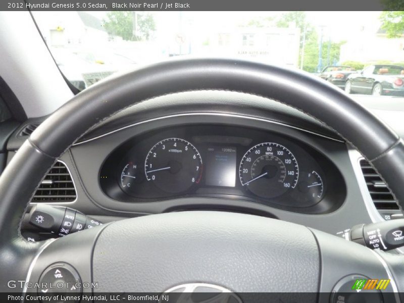 Black Noir Pearl / Jet Black 2012 Hyundai Genesis 5.0 Sedan