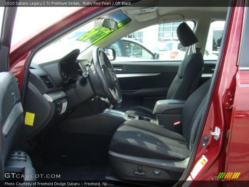 Ruby Red Pearl / Off Black 2010 Subaru Legacy 2.5i Premium Sedan