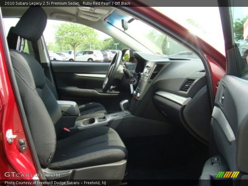 Ruby Red Pearl / Off Black 2010 Subaru Legacy 2.5i Premium Sedan