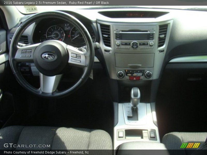 Ruby Red Pearl / Off Black 2010 Subaru Legacy 2.5i Premium Sedan