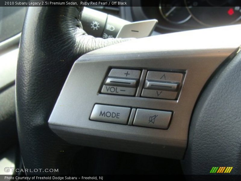 Ruby Red Pearl / Off Black 2010 Subaru Legacy 2.5i Premium Sedan