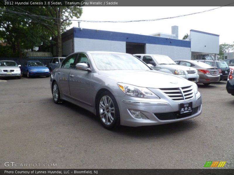 Titanium Gray Metallic / Saddle 2012 Hyundai Genesis 3.8 Sedan