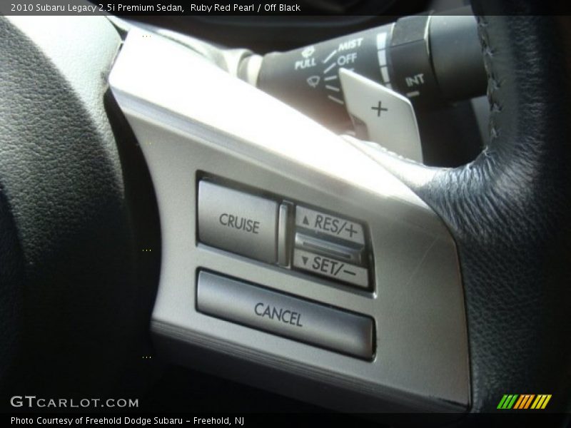 Ruby Red Pearl / Off Black 2010 Subaru Legacy 2.5i Premium Sedan