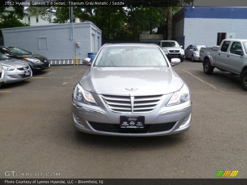 Titanium Gray Metallic / Saddle 2012 Hyundai Genesis 3.8 Sedan