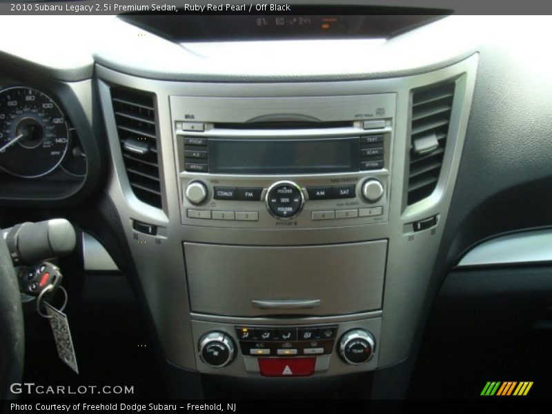 Ruby Red Pearl / Off Black 2010 Subaru Legacy 2.5i Premium Sedan