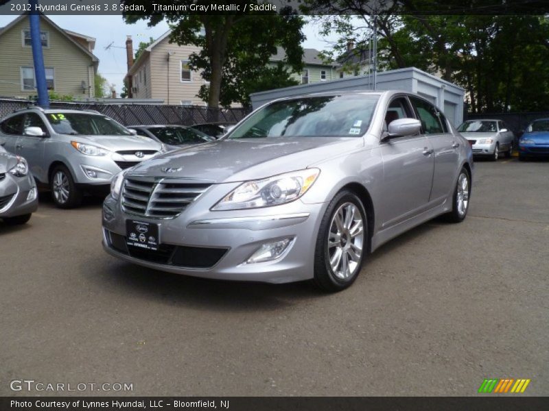 Titanium Gray Metallic / Saddle 2012 Hyundai Genesis 3.8 Sedan