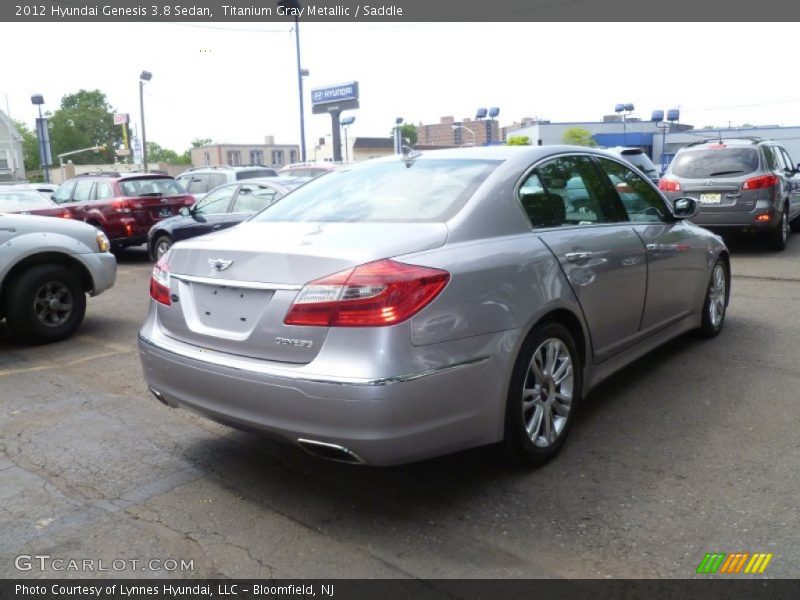 Titanium Gray Metallic / Saddle 2012 Hyundai Genesis 3.8 Sedan