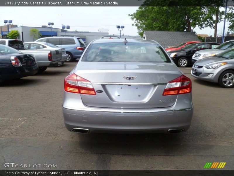 Titanium Gray Metallic / Saddle 2012 Hyundai Genesis 3.8 Sedan
