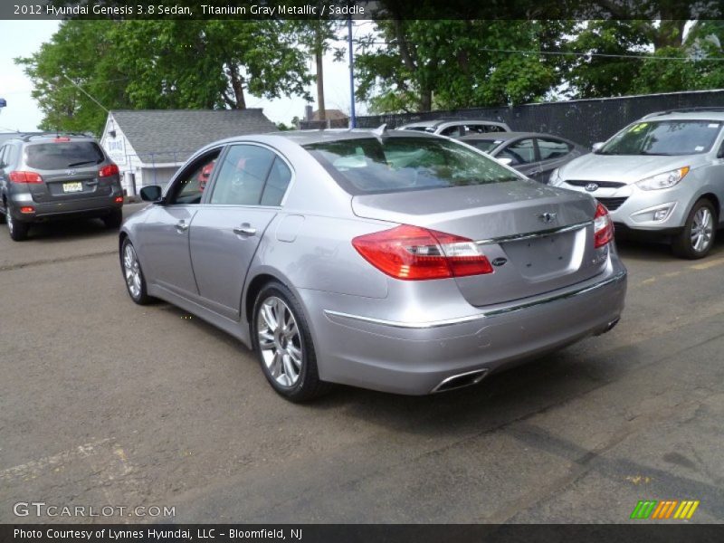 Titanium Gray Metallic / Saddle 2012 Hyundai Genesis 3.8 Sedan