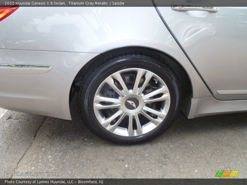 Titanium Gray Metallic / Saddle 2012 Hyundai Genesis 3.8 Sedan