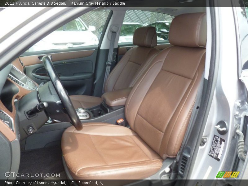 Titanium Gray Metallic / Saddle 2012 Hyundai Genesis 3.8 Sedan