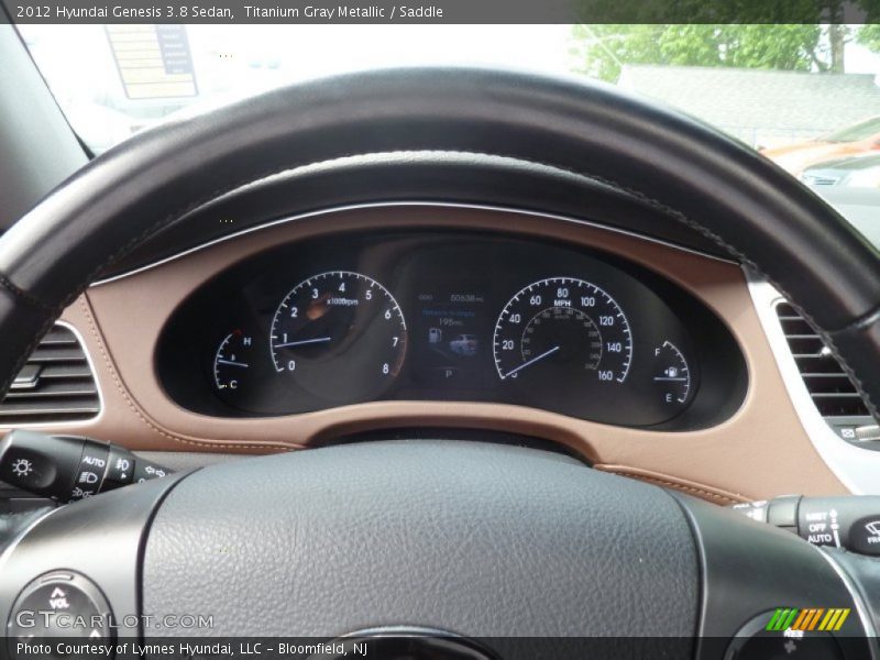 Titanium Gray Metallic / Saddle 2012 Hyundai Genesis 3.8 Sedan